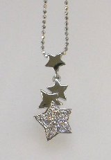 冬ソナ　ポラリス ネックレス K１８WG ダイヤモンド0.20ct(冬のソナタ)